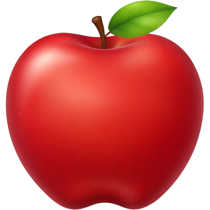 simple apple emoji