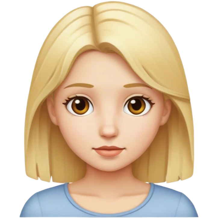 Girl with blonde hair emoji