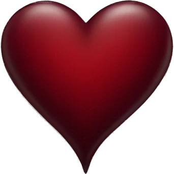 dark red heart emoji
