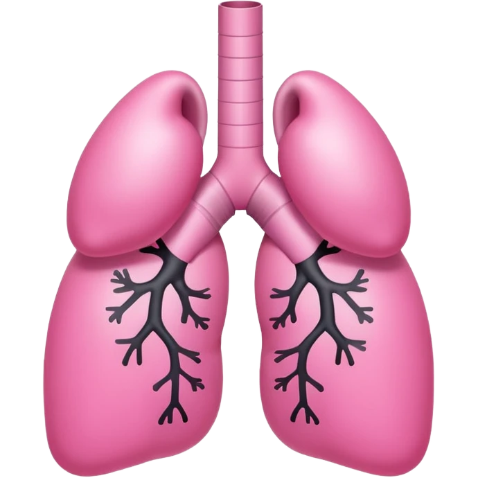 oversimplified cute plain lungs emoji