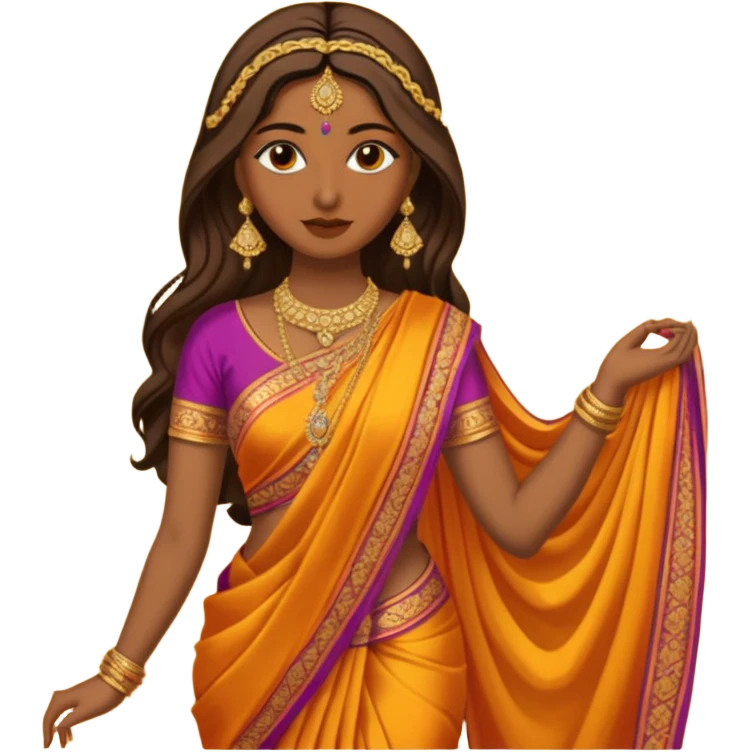 Sari with no human just the dress emoji
