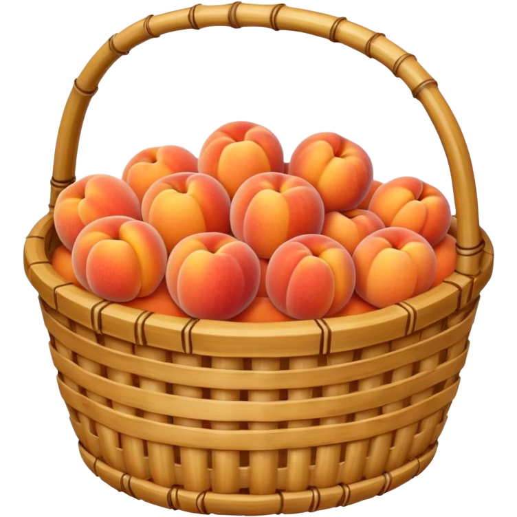  bamboo-basket,-peaches emoji