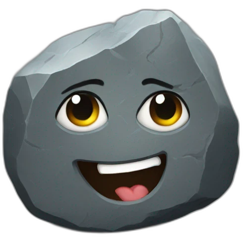 Rock emoji