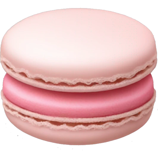 pale pink macaron emoji