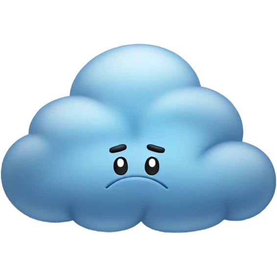 Sad cloud  emoji