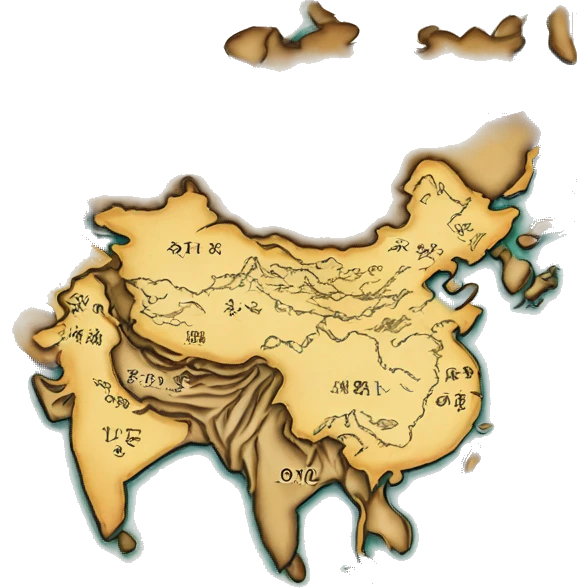 Old asia map emoji
