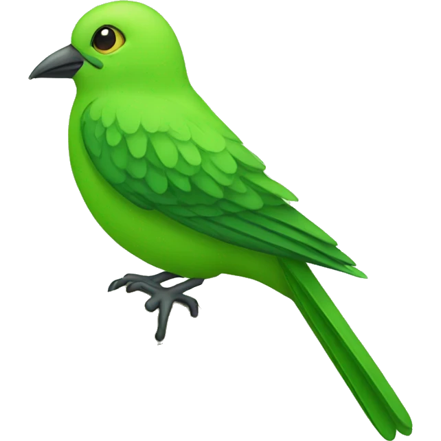 Green bird emoji