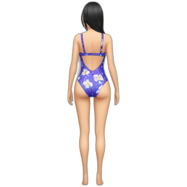 nico robin full body pawg small swimsuit back emoji