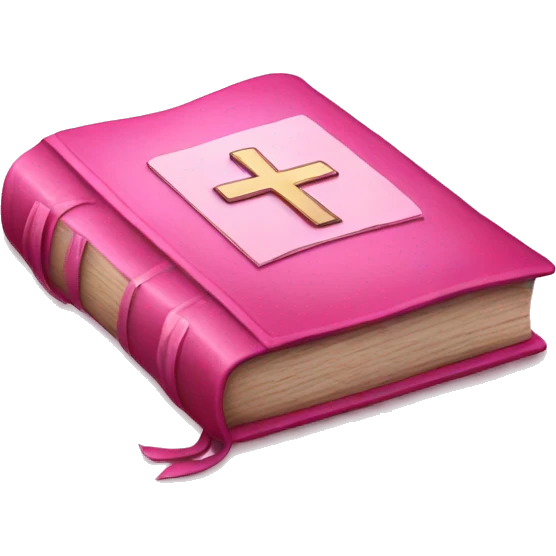Girly Pink bible emoji