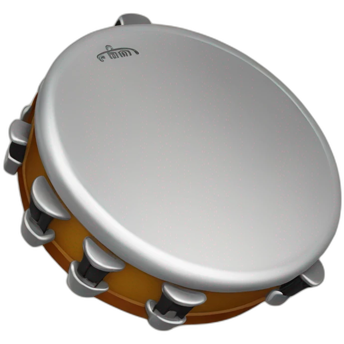 tambourine with metal jingles emoji