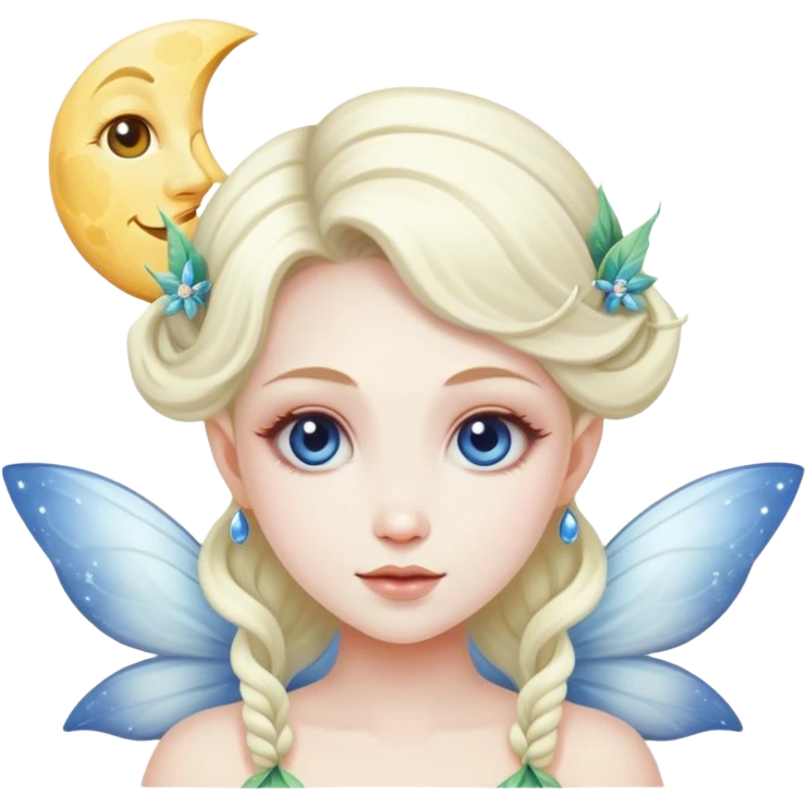 a moon fairy emoji