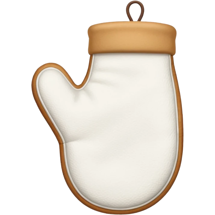 A white baking mitten emoji
