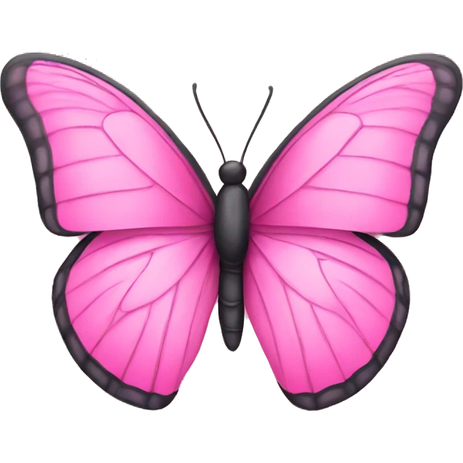 A pink butterfly  emoji