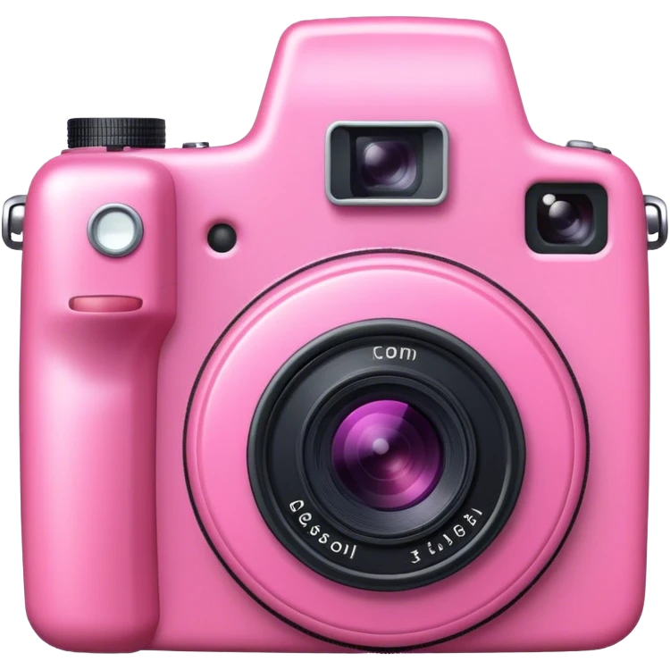 Pink camera emoji