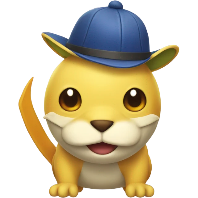 Pokémon with a funny hat   emoji