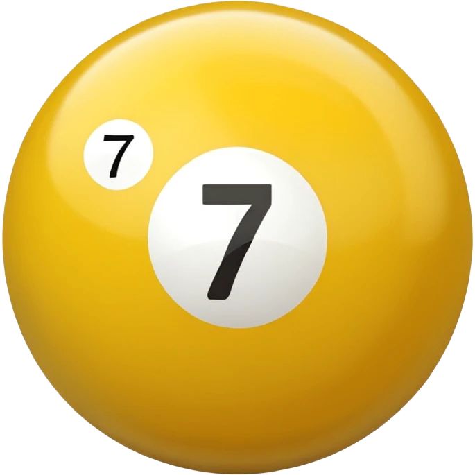 billiard ball 7 number emoji