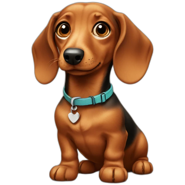 funny puppy dachshund emoji