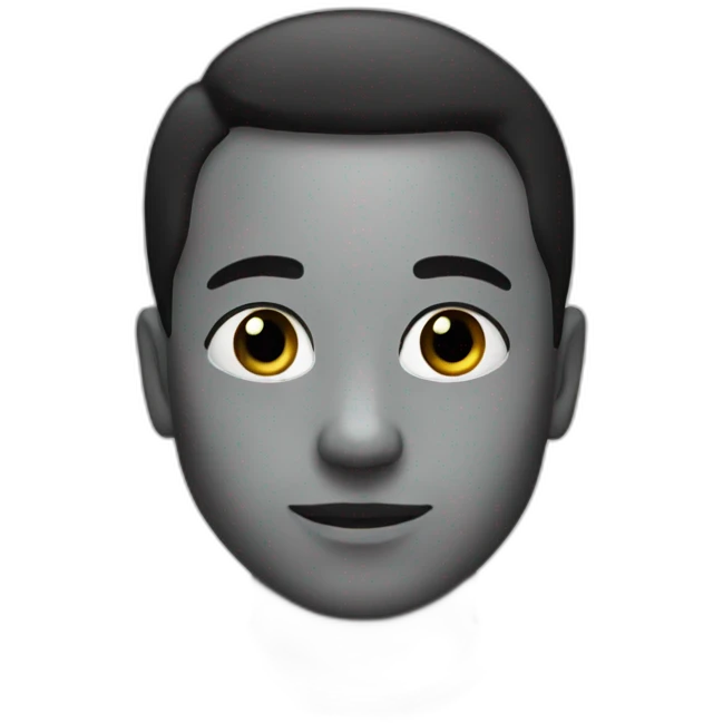 Black x emoji