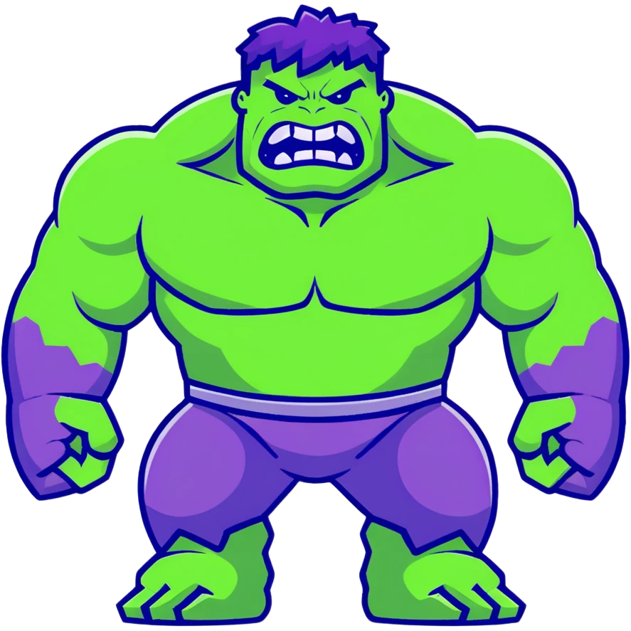 Purple hulk emoji