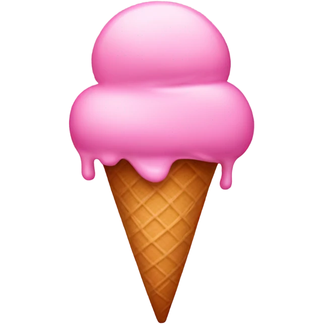 Pink icecream emoji