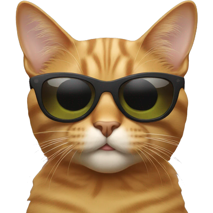 Cat with sunglasses emoji