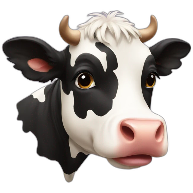 Cow make a kiss  emoji