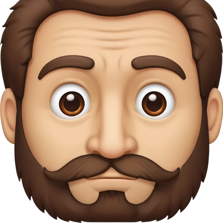 hairy man with a crooked nose emoji