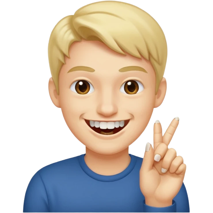 Emoji gêne et content qui mort un seule ongle Et on voit ses dents plus flatter  emoji