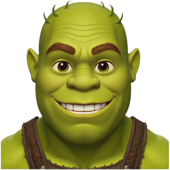 Полуголый шрек  emoji