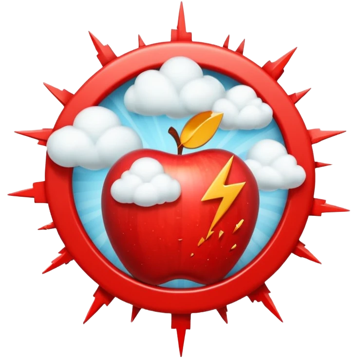 Create a 3D Apple-style emoji of a stylized explosion icon — abstract burst lines and a small cloud puff — combined with a circular red prohibition sign (slash). Keep it minimal, glossy, smooth, and friendly in Apple emoji style on a white background.

 emoji