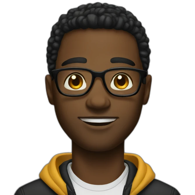 Tall swag black guy emoji