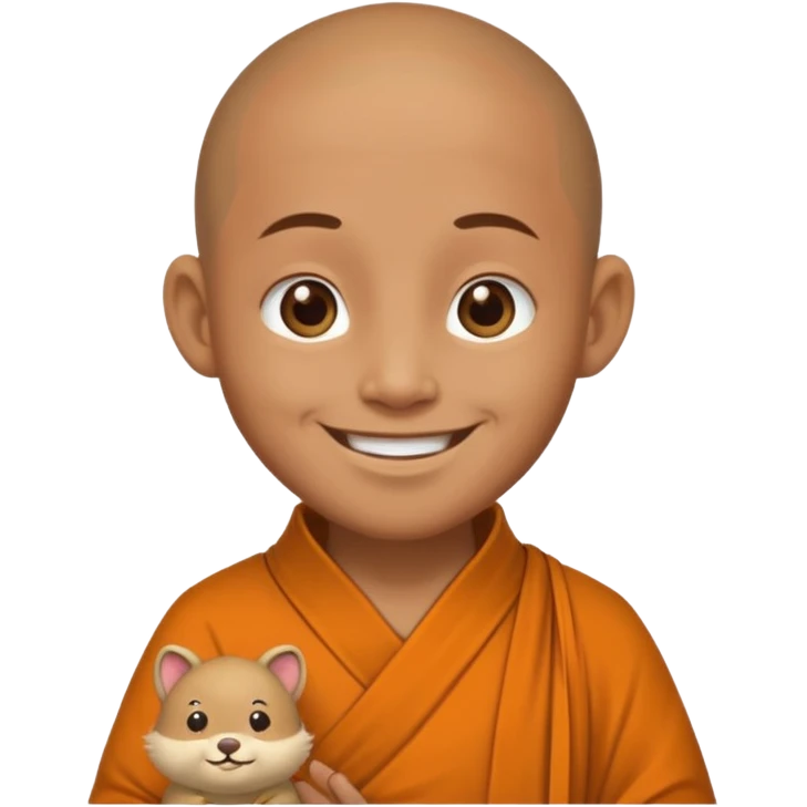 Monk with 1 tail emoji