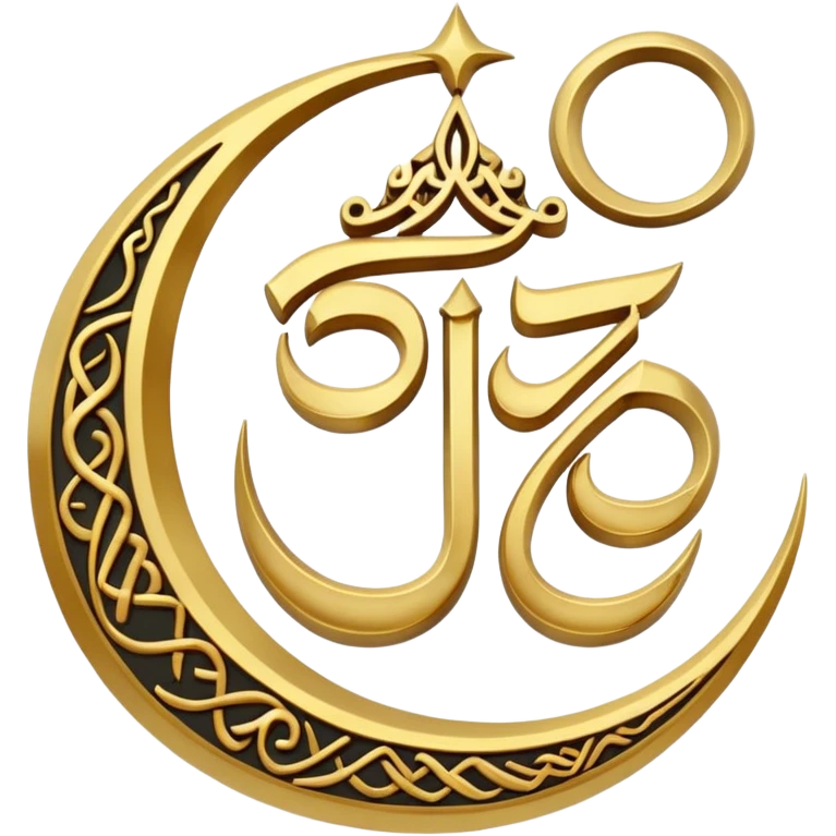 Allah Witten in Arabic emoji