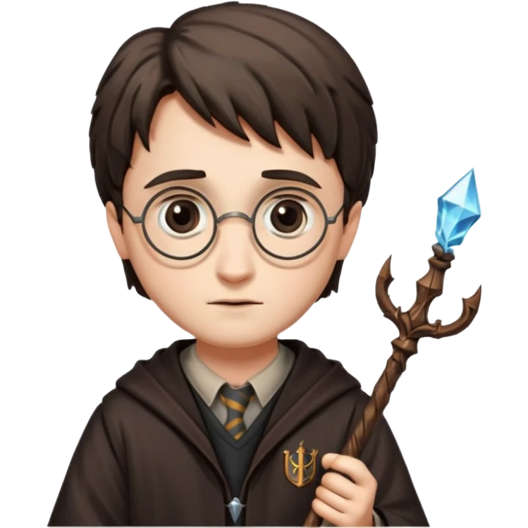 Harry Potter magical wand no kristal and sade emoji