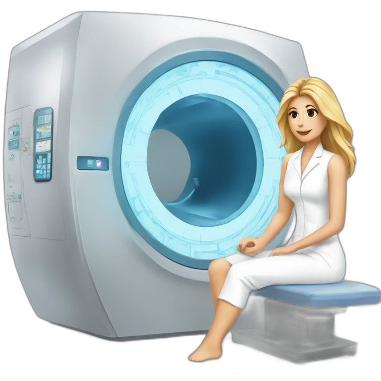 Posh-Radiologist-performing-breast-mri-to-leni-klum emoji