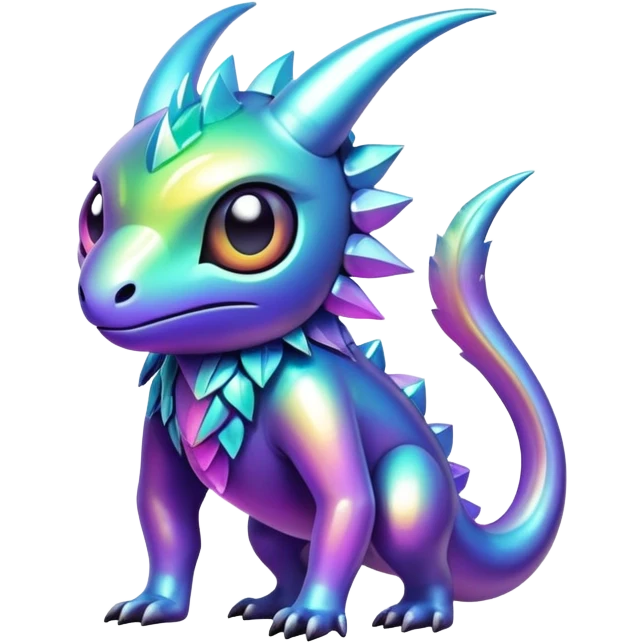Edgy complex iridescent aesthetic-scenery-Fakémon-creature emoji