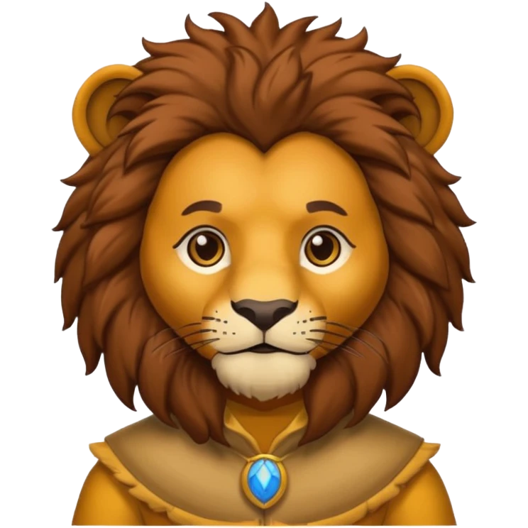 man in lion  costume  emoji