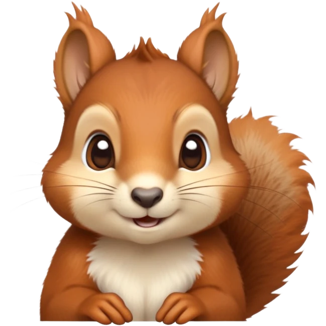 cinematic-cute-squirrel-portrait-emoji,-head-tilted-playfully-and-inquisitively,-featuring-a-fluffy,-vibrant-auburn-fur-with-a-delicate-cream-belly-and-a-bushy-tail,-round,-sparkling-eyes-filled-with-curious-mischief, emoji