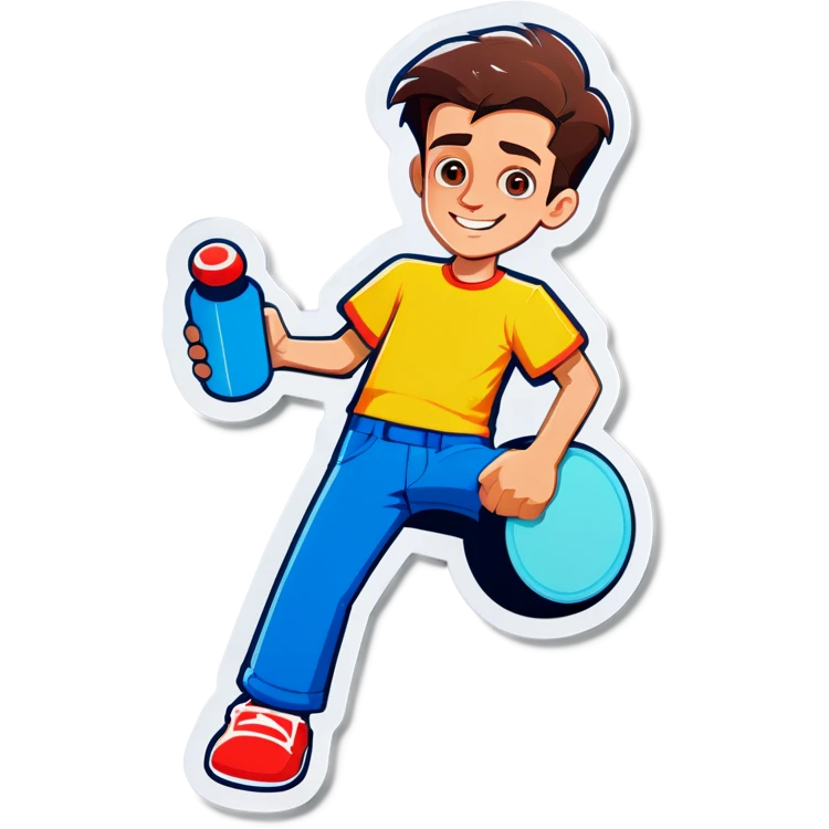 Guy on toy emoji