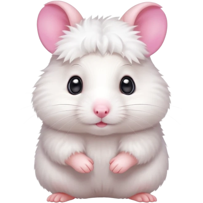 cute white hamster emoji