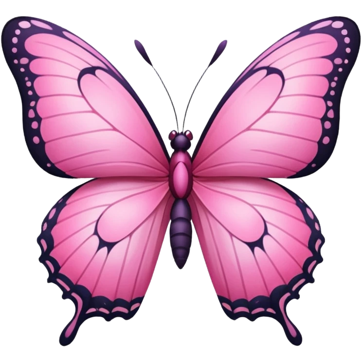 Borboleta rosa emoji