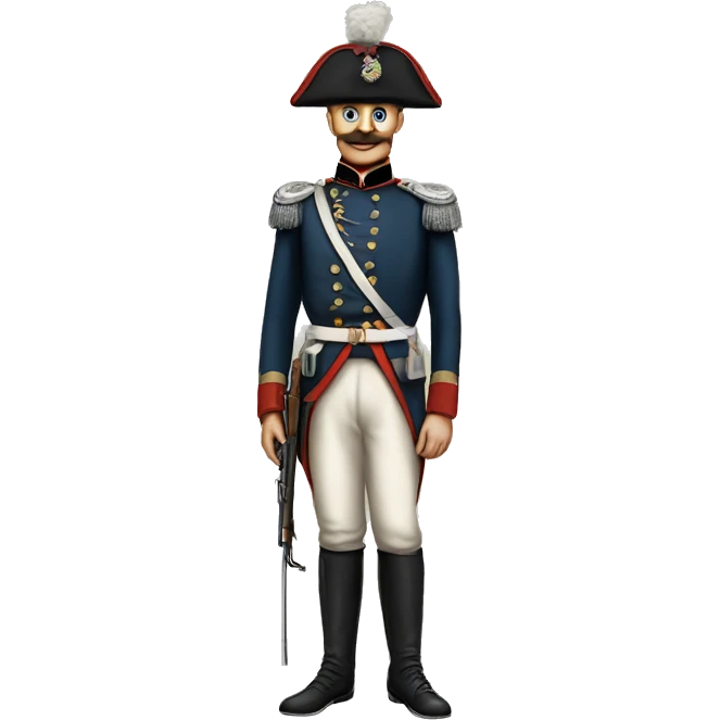 soldier in the Crimean War in full height emoji