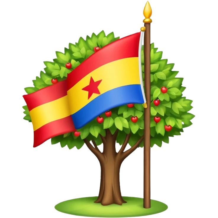 flag tree emoji