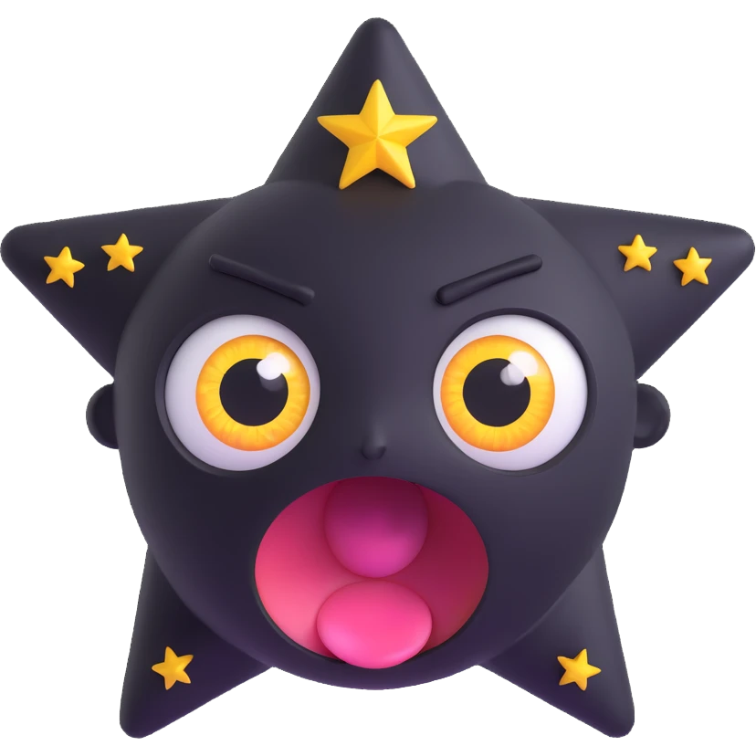 amazed face with star eyes emoji