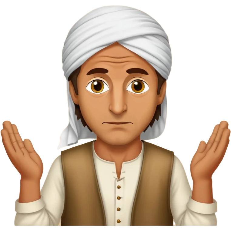 Make a emoji of ex pm of Pakistan Imran khan saying dialogue "bade khartnak log hain" in a beggar outfit emoji
