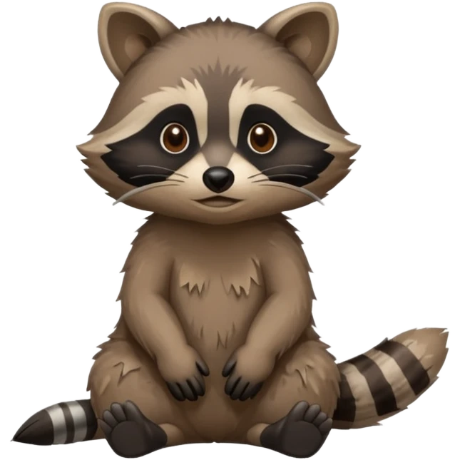 Raccoon being homeless  emoji