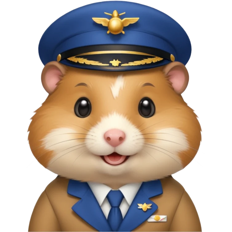 plane hostess hamster emoji