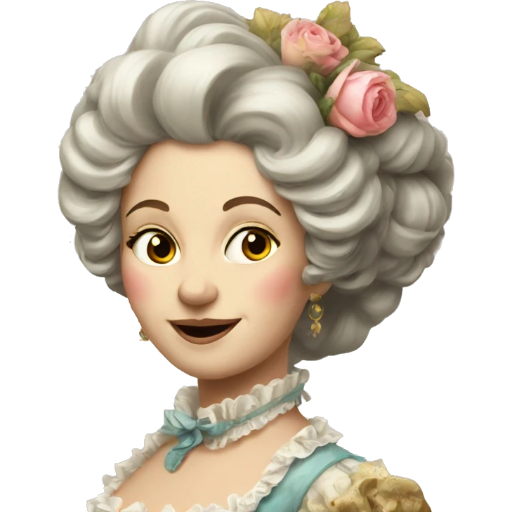Rococo woman emoji