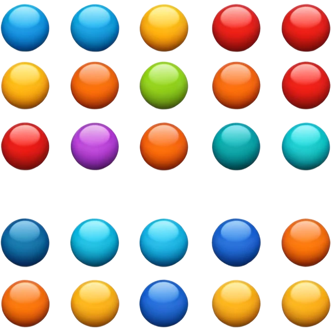 Pelotitas de colores emoji