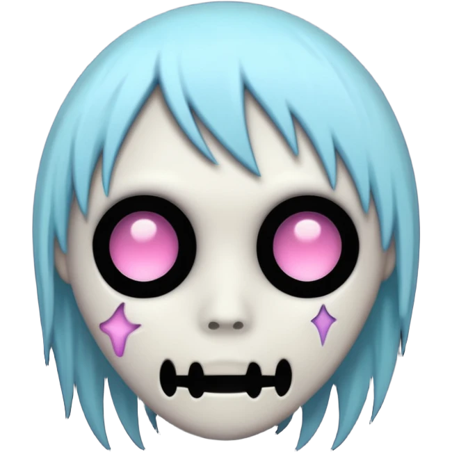 emo object in pastel goth style emoji
